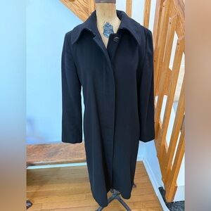 Calvin Klein Collection Black Long Dress Coat